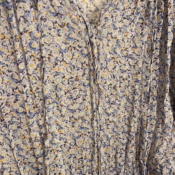 LoveShackFancy Popover Dress Blue Floral - Picture 12 of 14
